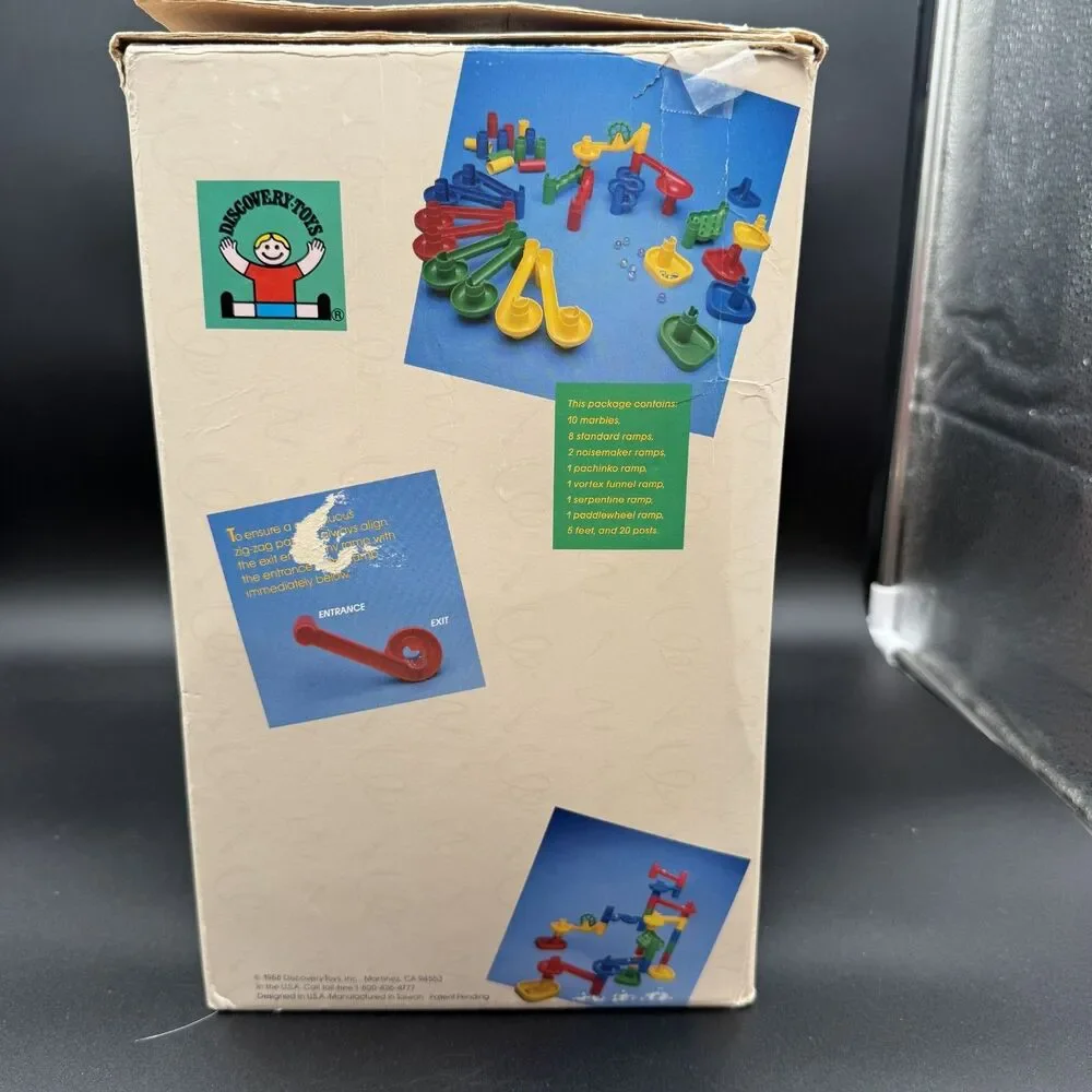 Vtg Marbleworks Discovery Toys Educational No. 387 Lot of 39 Pieces No Marbles